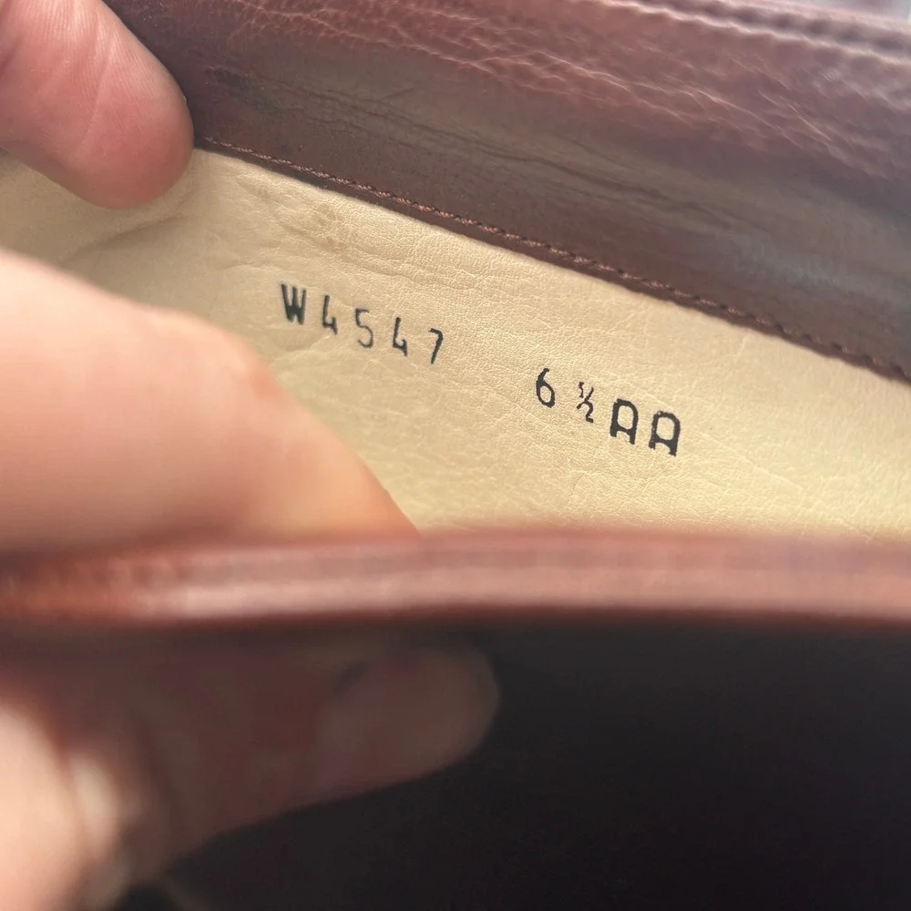 Vtg Cole Haan Riding Boots Women Sz 6.5 AA Brown Leather Tall Equestrian Italy - Picture 13 of 13